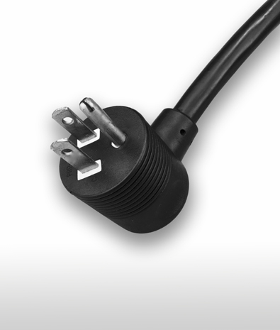 美國 NEMA 5-15P  彎式 AC插頭3PIN  接地, 15A 125V