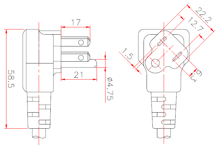 NEMA-5-15P (P301R2)