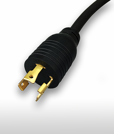 USA 3-Pin Wire Grounding NEMA L6-30P Locking AC Plug, 30A 250V
