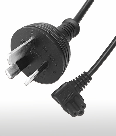 Australia 3-PIN Plug TO C5 Right Angle type AC Power Cord Set 2.5A 250V