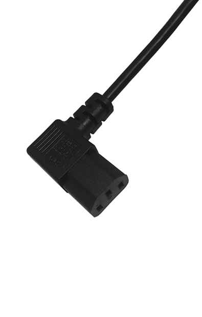 Australia C13 3-Pin Left Angle type AC Connector, 10A 250V