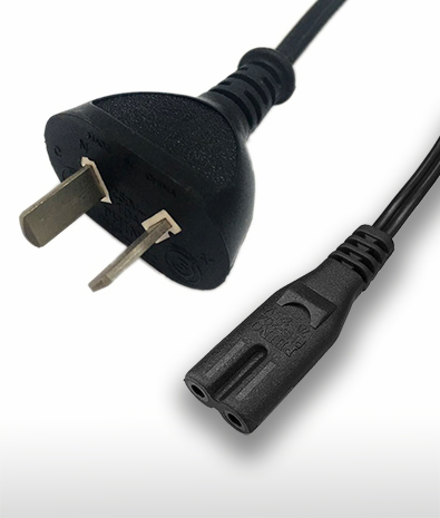 Australia 2-PIN Plug TO C7 AC Power Cord Set 2.5A 250V