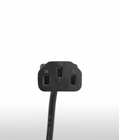 德國 2PIN接地彎頭 TO C13 AC電源線組Cord set  10A 250V