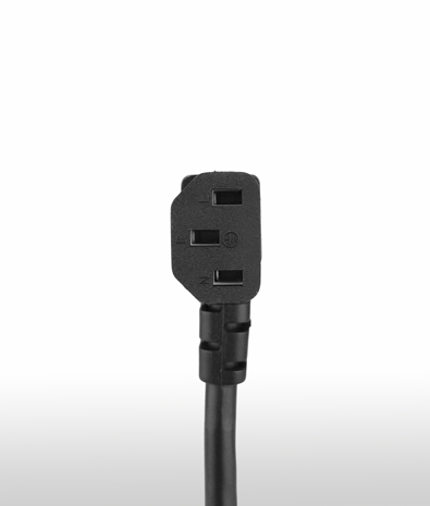 德國 2PIN接地彎頭 TO C13左彎 AC電源線組Cord set  10A 250V