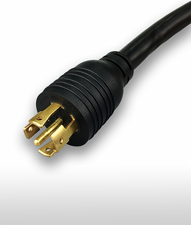 USA 5-Pin Wire Grounding NEMA L21-30P Locking AC Plug, 30A 120/208V