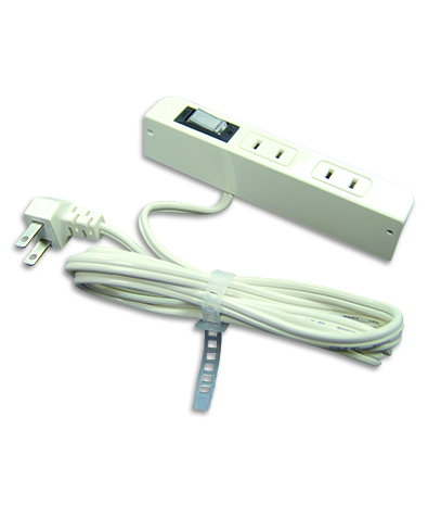 Japan 2 Outlet, On/Off switch, Surge Protection AC Power Strip, 15A 125V