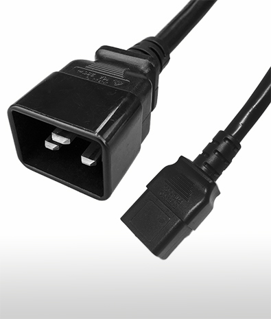 Australia IEC 60320 C20 Grounded Plug To C19 Connector, 3-Pin AC Power Cord