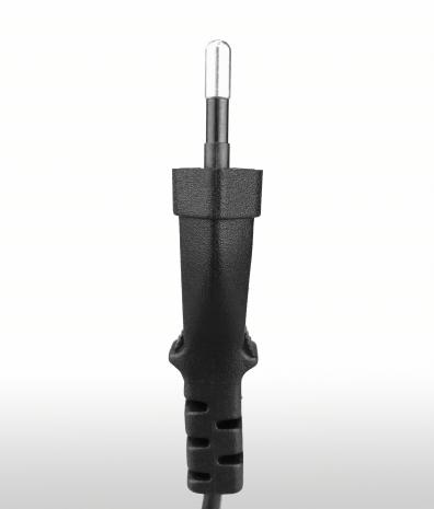 Sweden 2-Pin Non-Grounded, Straight AC Plug, 2.5A 250V
