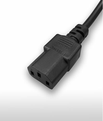 Germany IEC 60320 3-Pin Straight AC Connector, 10A 250V