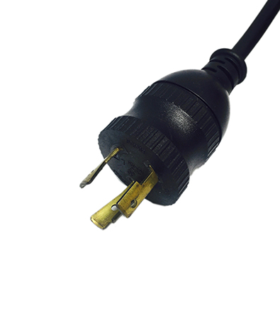 USA 3-Pin Wire Grounding NEMA L5-20P Locking AC Plug, 20A 125V