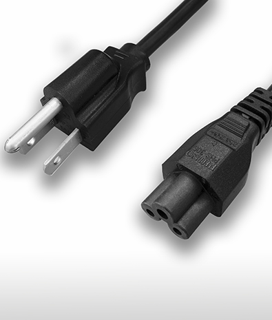 USA 3-PIN plug TO C5 AC Power Cord Set 10A 125V