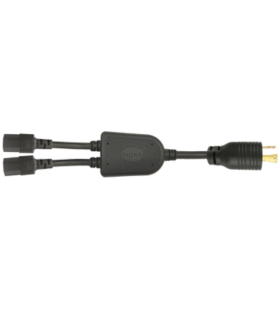USA 3-Pin Wire Grounding NEMA L5-30P Locking AC Plug  TO C13 AC Power Cord Set (Splitter) 18~25A 125V