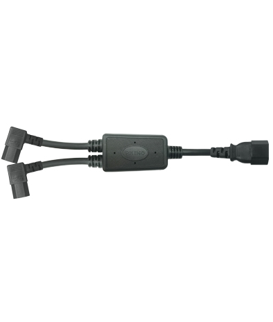 Europe 3-PIN plug TO C13 Left Angle type AC Power Cord Set (Splitter) 10A 250V