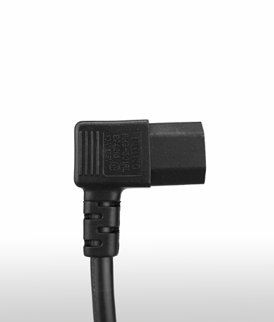 德國 IEC 60320 C13 AC電源線連接器,3芯左彎式 10A 250V
