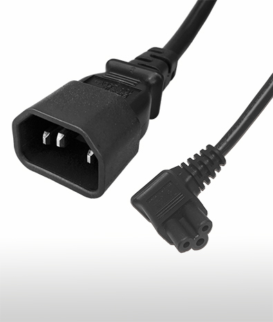 USA 3-PIN plug TO C5 Right Angle type AC Power Cord Set 10A 125V